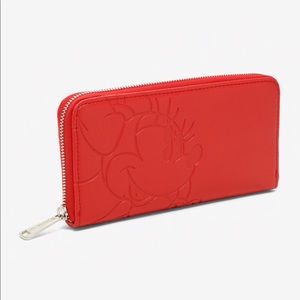 Loungefly Minnie debossed zip around wallet